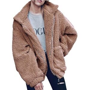 Cozy Tan Sherpa Jacket